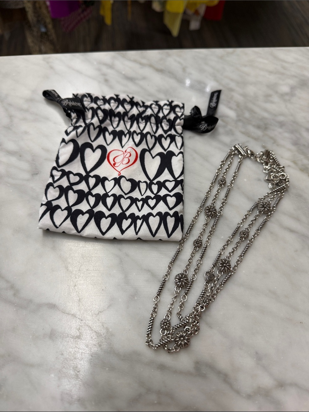 Brighton Ventura Multi Strand Silver Plated Retired Necklace - Picture 6 of 6
